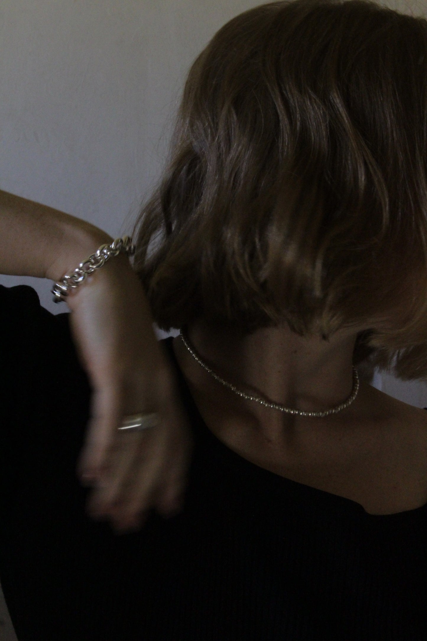 Lottie Sterling Silver Beaded Necklace