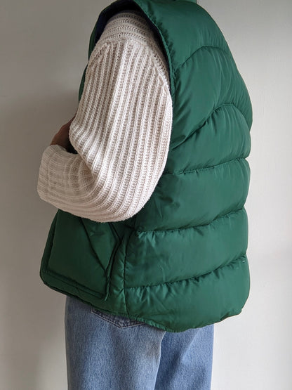 Vintage Reversible Down Puffer Vest