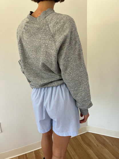 Vintage Heather Grey Raglan Sweatshirt