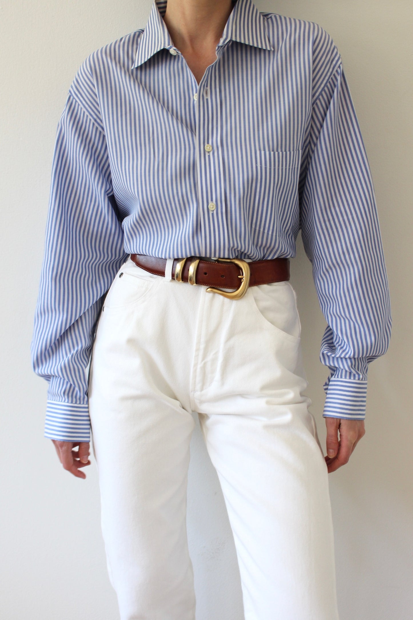 Vintage Sky Striped Button Down Shirt