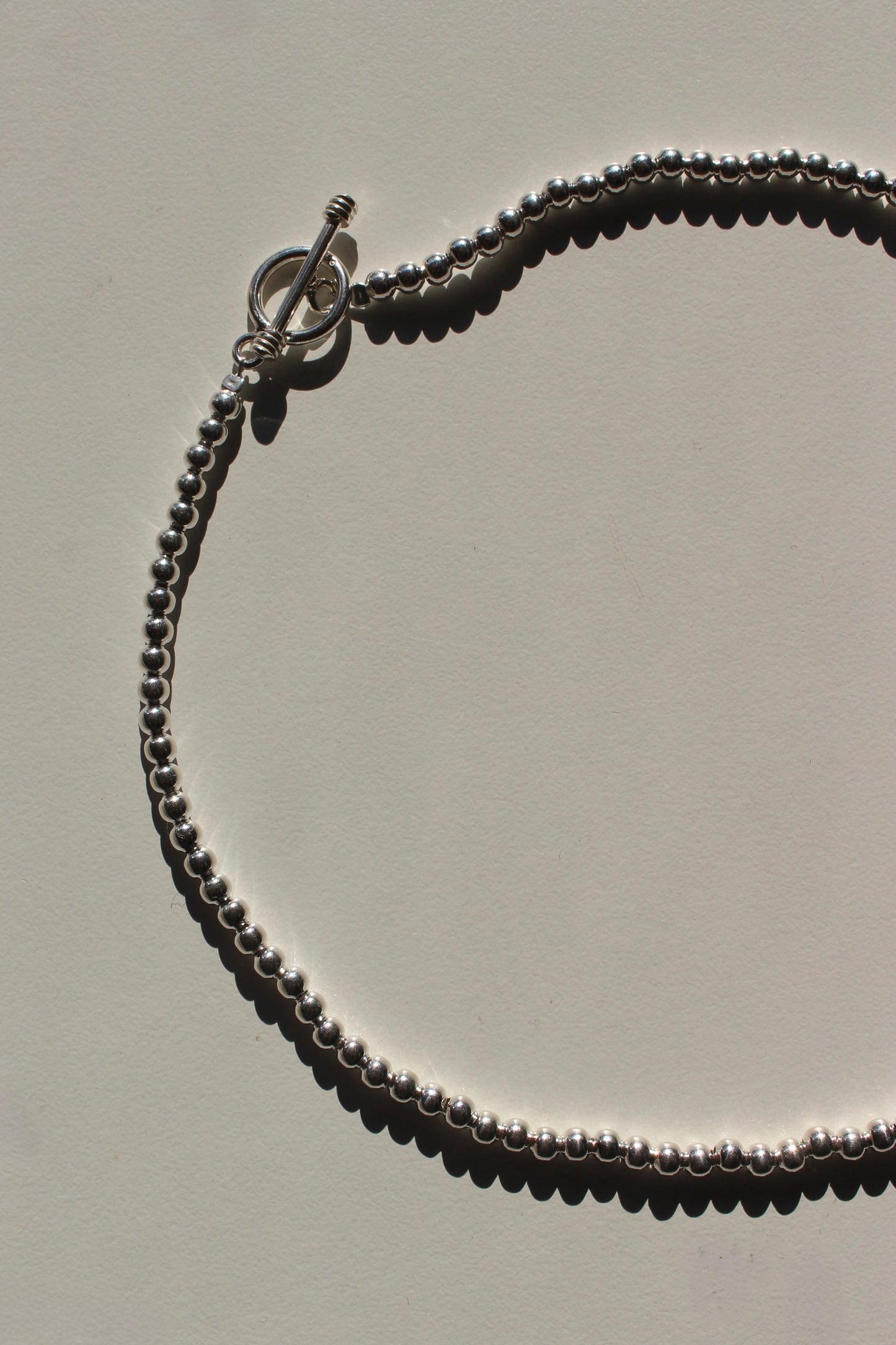 Lottie Sterling Silver Beaded Necklace