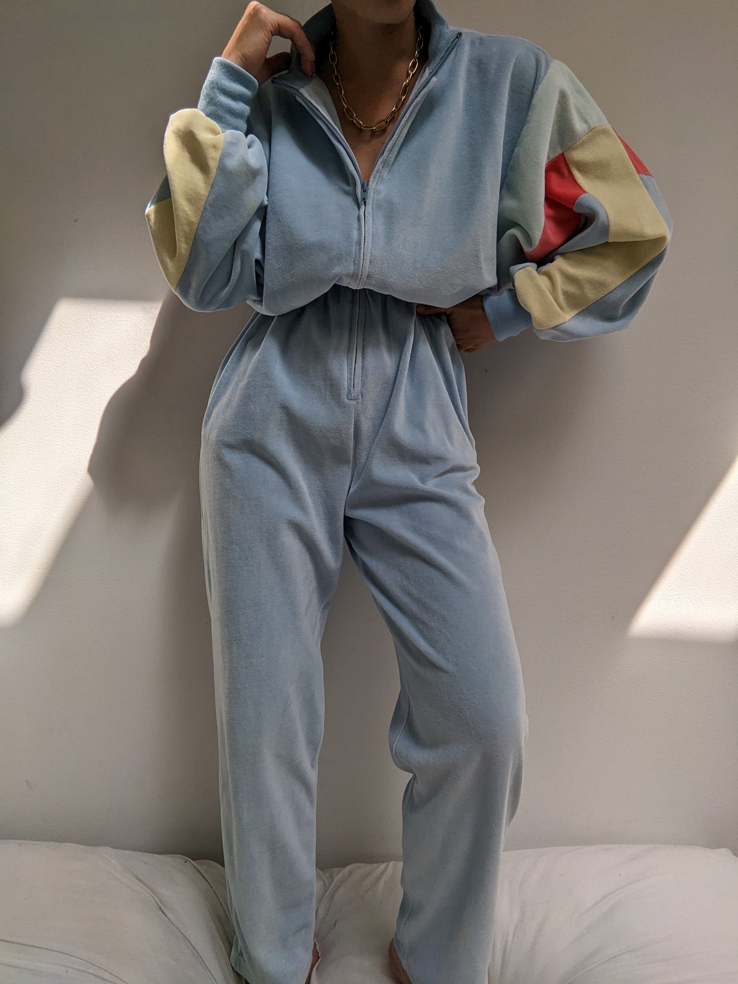 Amazing Vintage Velour Jumpsuit