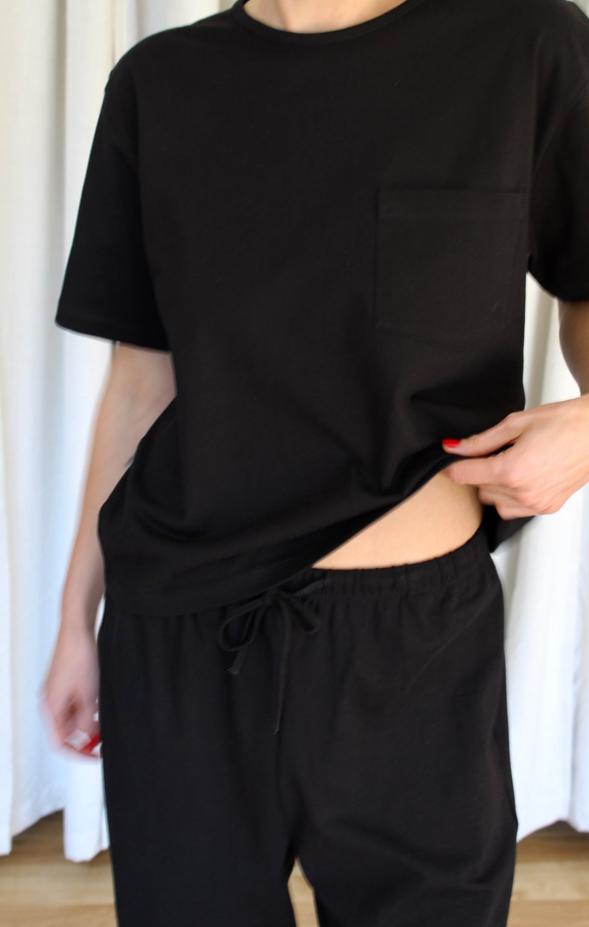 Jo Jersey Cotton Pocket Tee