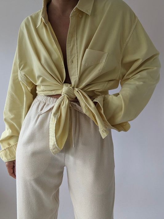 Vintage Faded Lemon Cotton Shirt