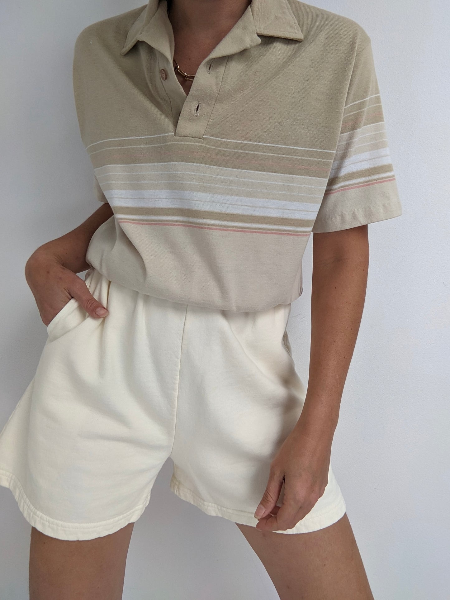 Vintage Thin Striped Polo