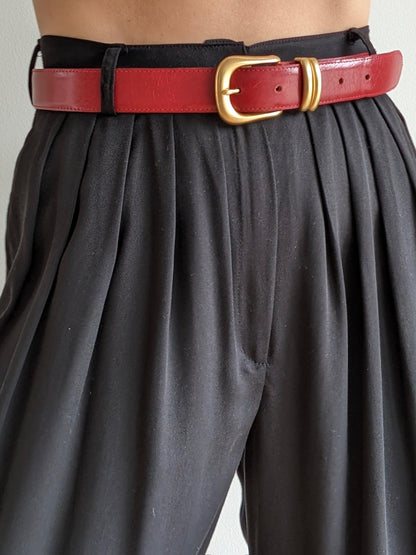 Vintage Paprika Leather Belt