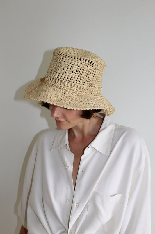 Vintage Woven Sun Hat