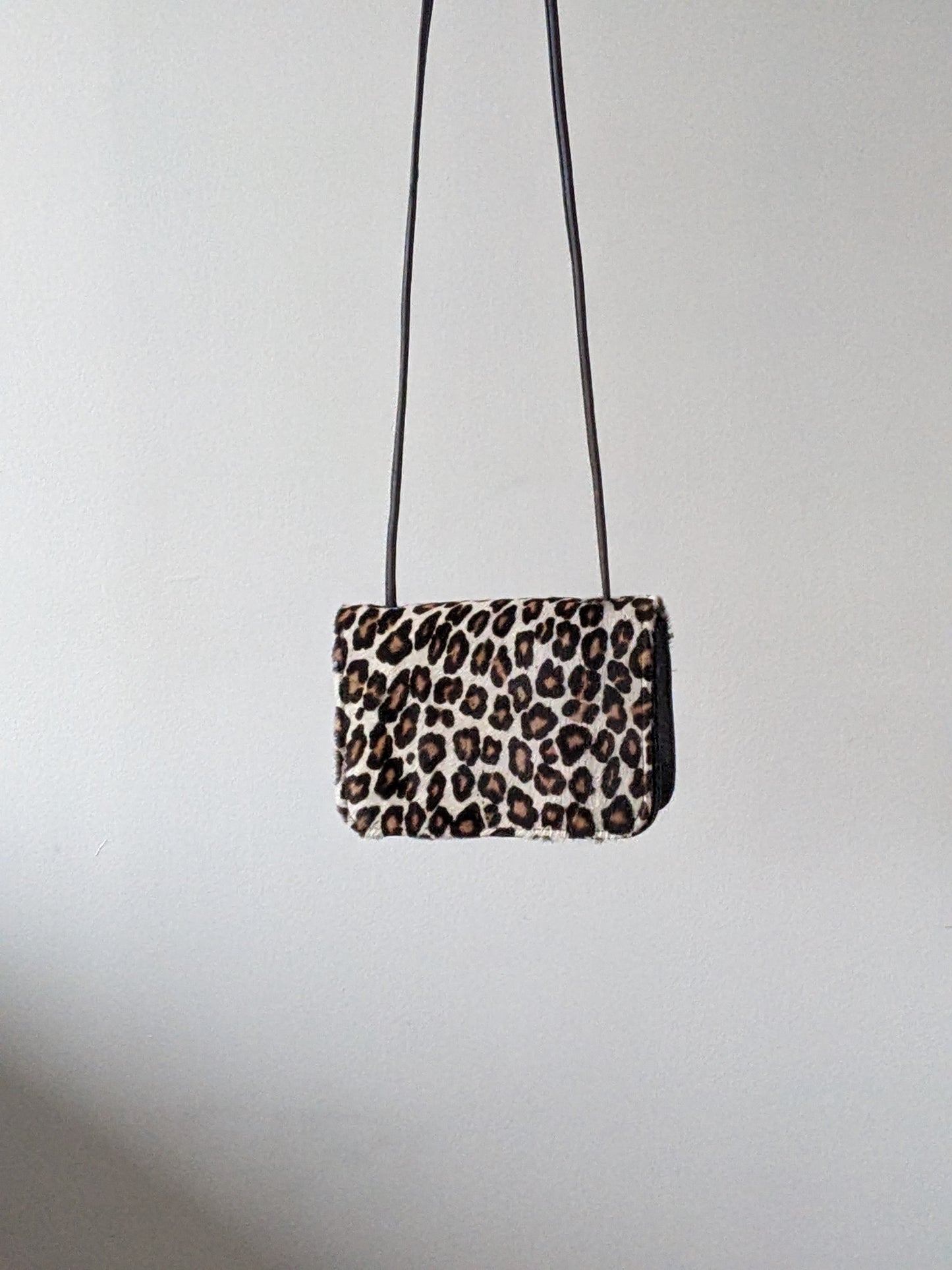 Vintage Donald J. Pliner Printed Calf Hair & Leather Purse