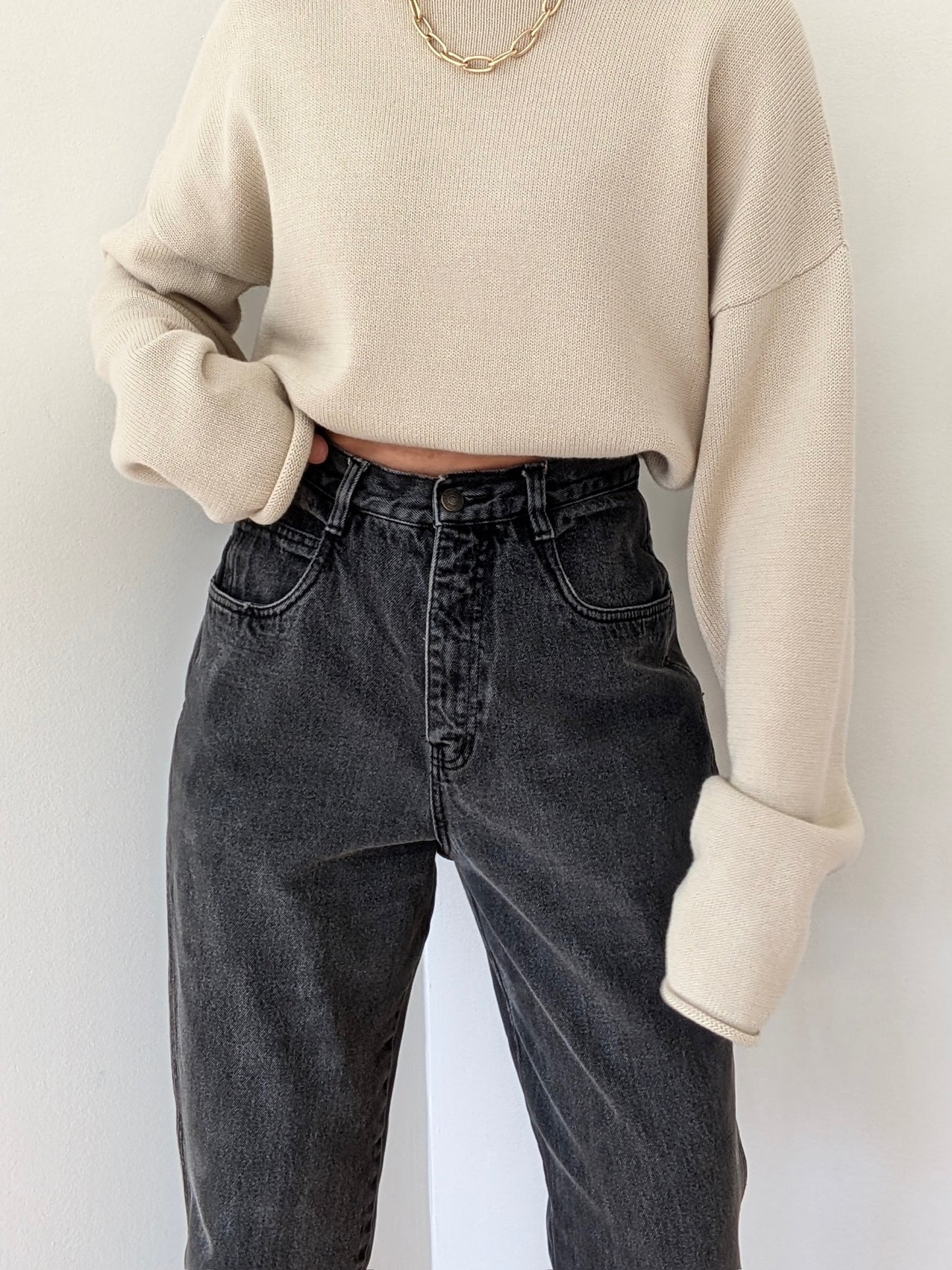 Vintage Bill Blass Black Denim