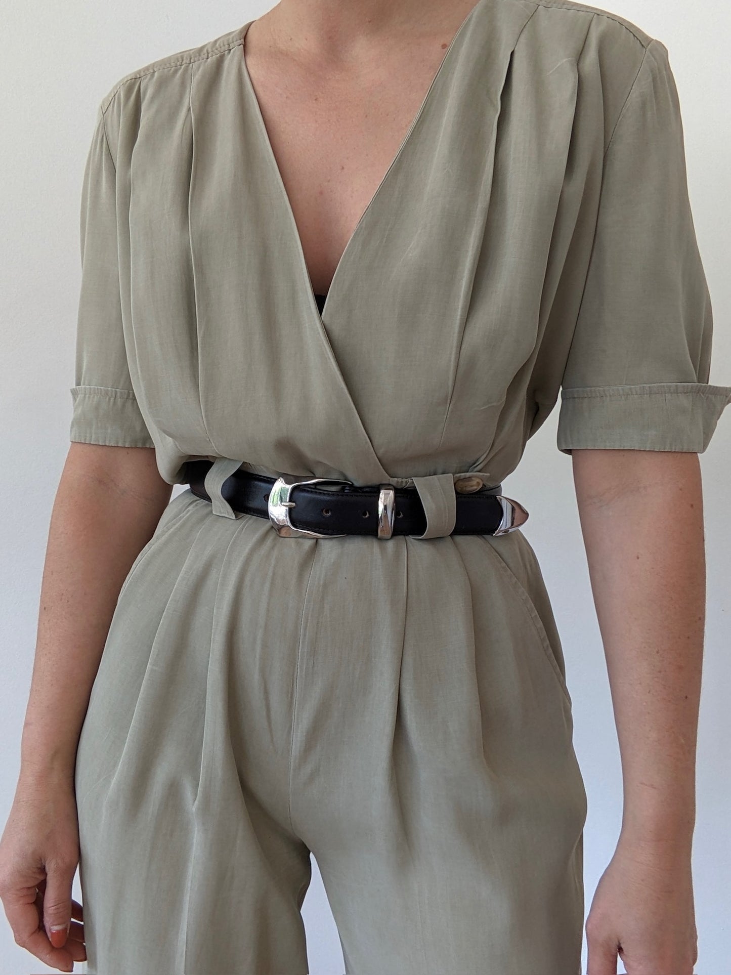 Sweetest Vintage Pleated Jumpsuit