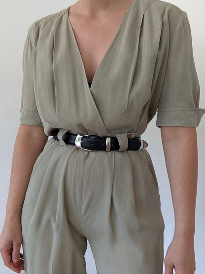 Sweetest Vintage Pleated Jumpsuit