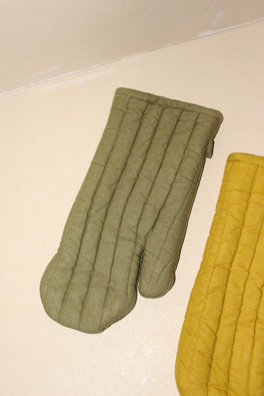 Simple Linen Oven Mitt