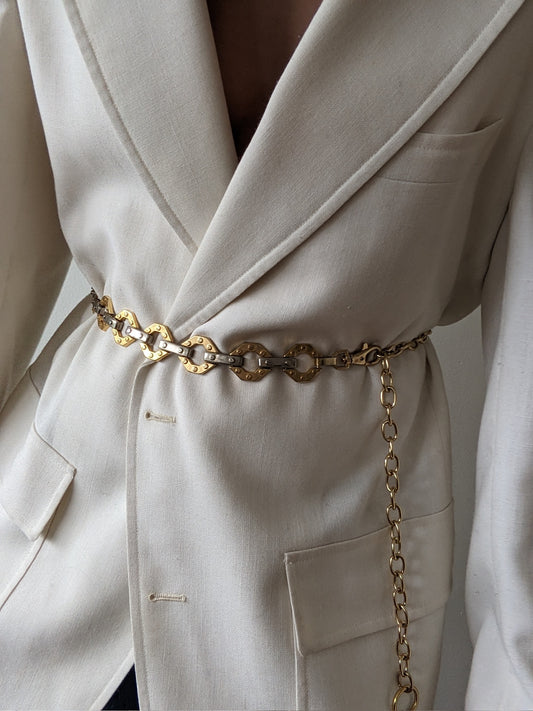 Vintage Two-Toned Chain Belt