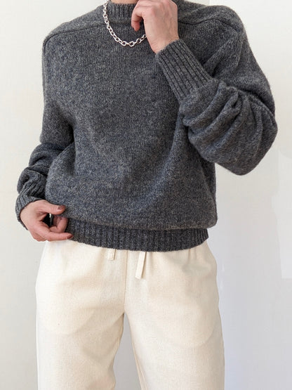 Vintage Graphite Wool Sweater