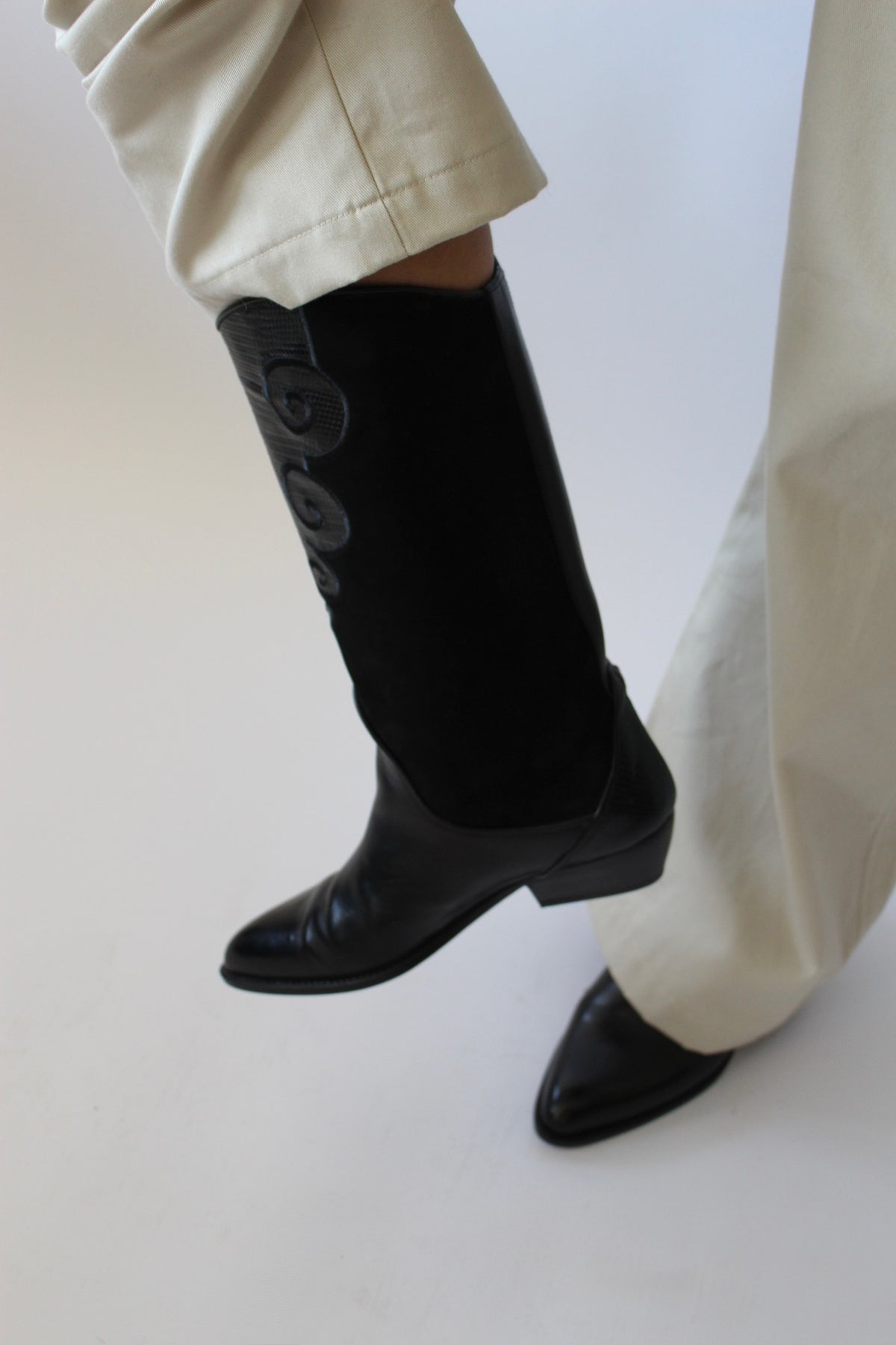 Incredible Vintage Via Spiga Onyx Western Boots