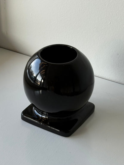 Vintage Onyx Ceramic Bubble Vase