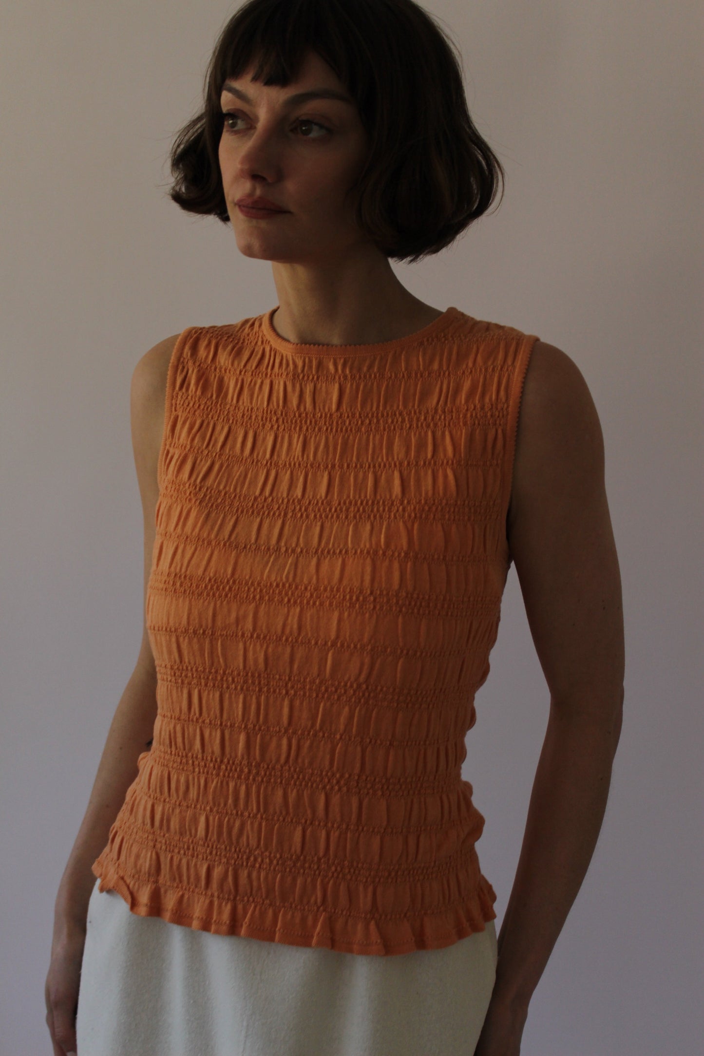 90s Shelli Segal Apricot Tank