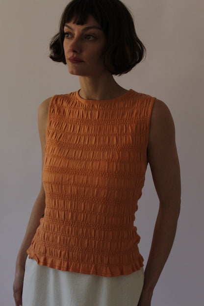 90s Shelli Segal Apricot Tank