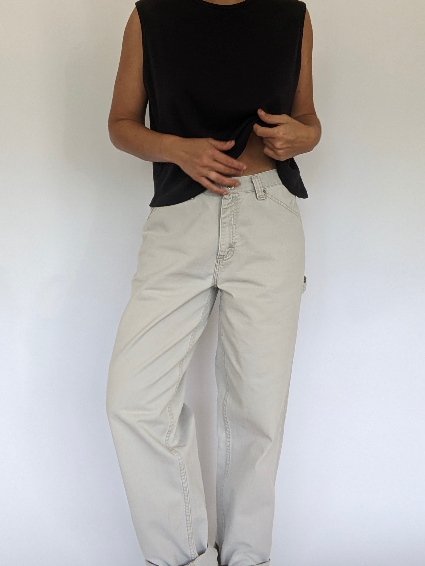 90s Khaki Twill Carpenter Pants