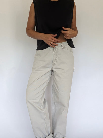 90s Khaki Twill Carpenter Pants