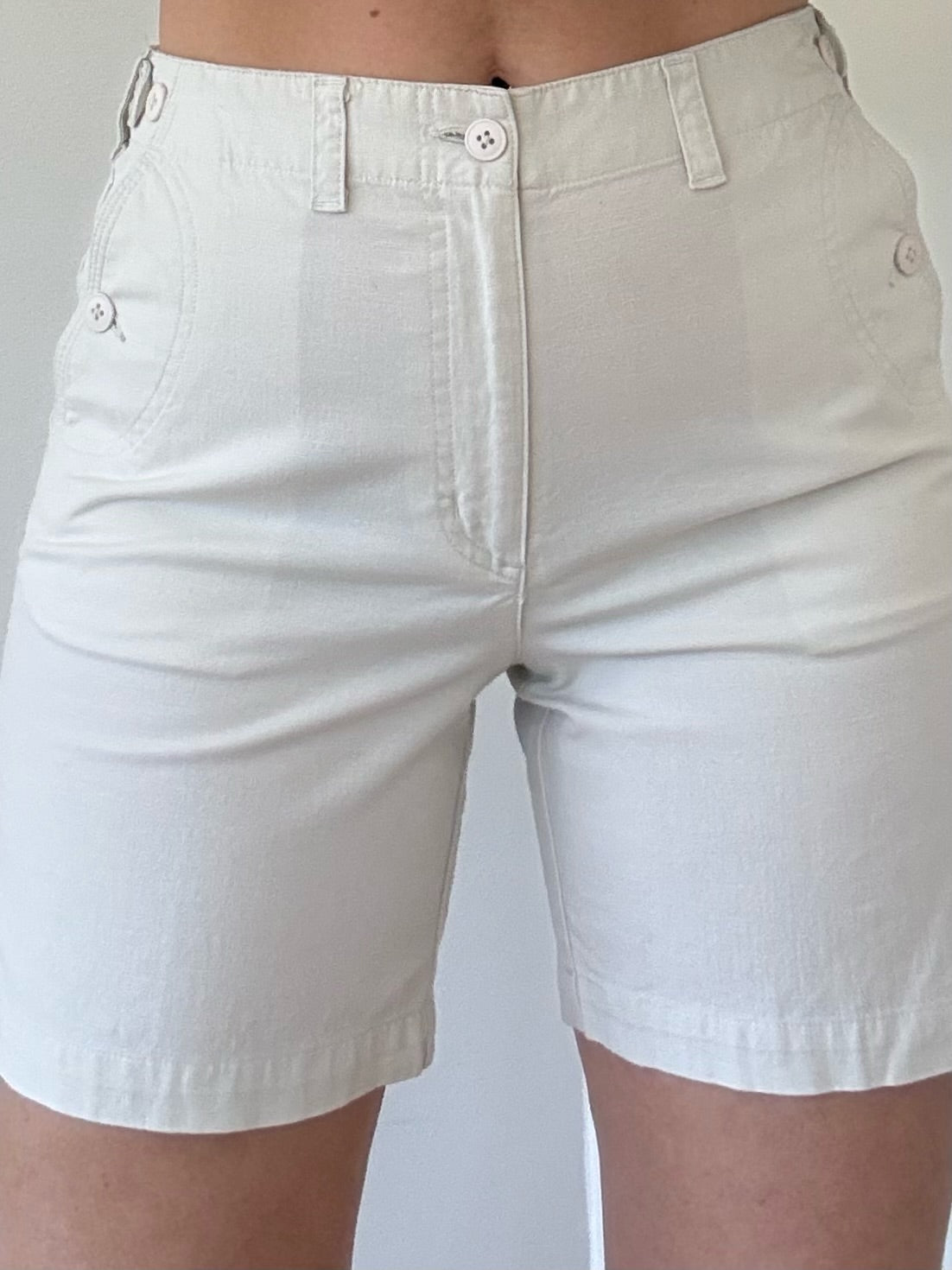 90s Pale Khaki Cargo Shorts