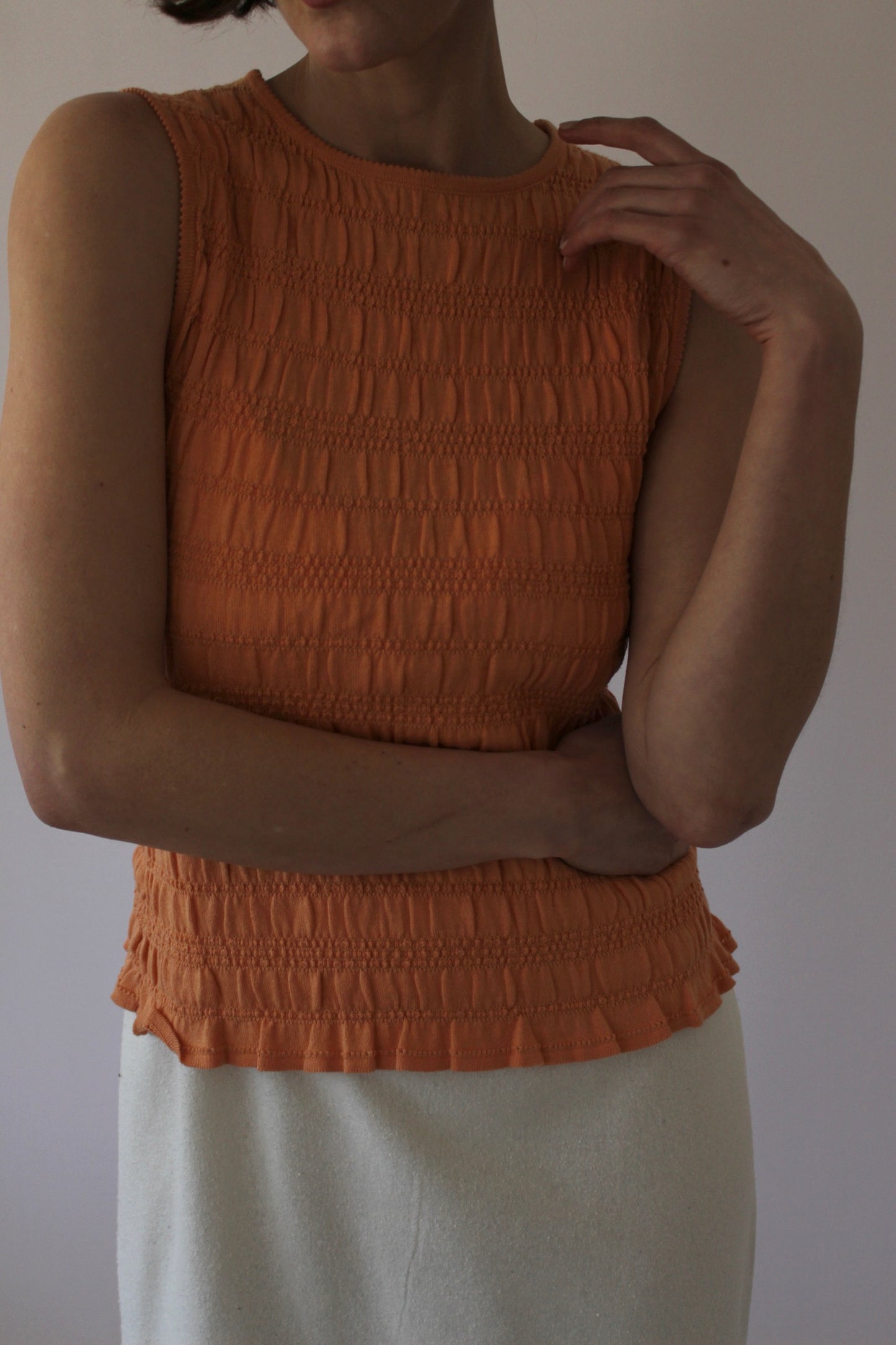 90s Shelli Segal Apricot Tank