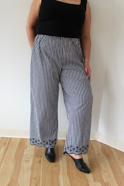 Vintage Gingham Easy Pants
