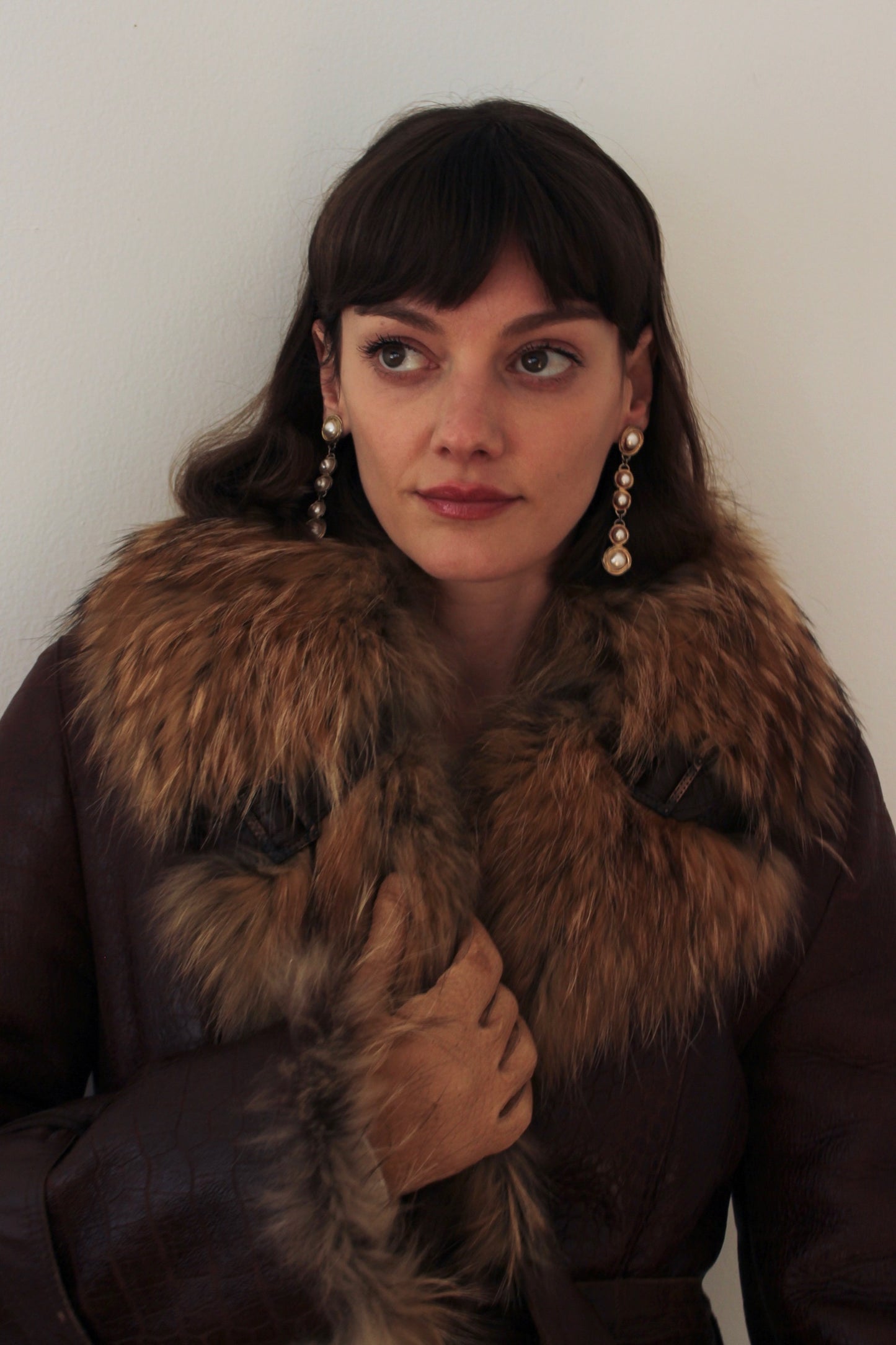 Lovely Vintage Faux Pearl Dangle Earrings