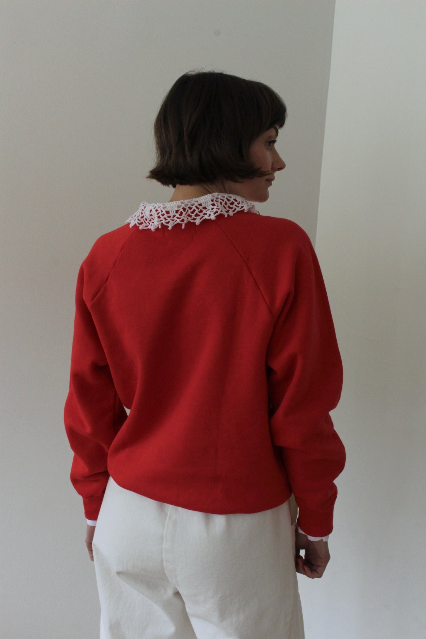 Reworked Vintage Collared Crewneck