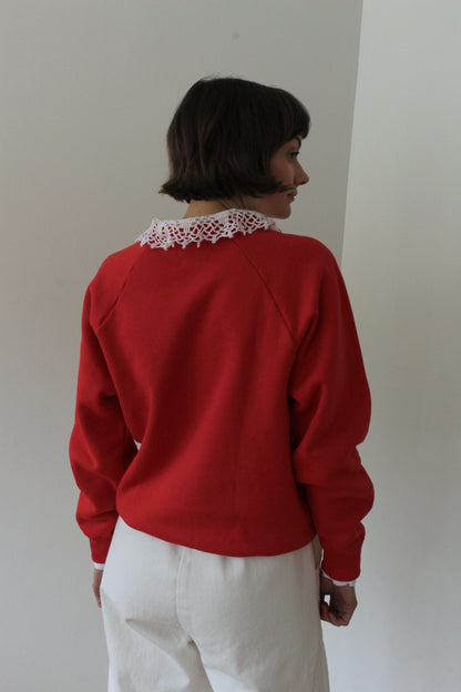 Reworked Vintage Collared Crewneck
