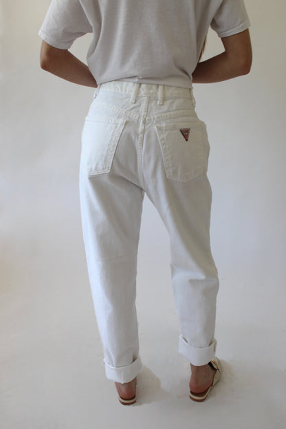 Vintage White Guess Denim