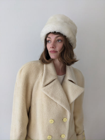 Vintage Snow Faux Fur Hat