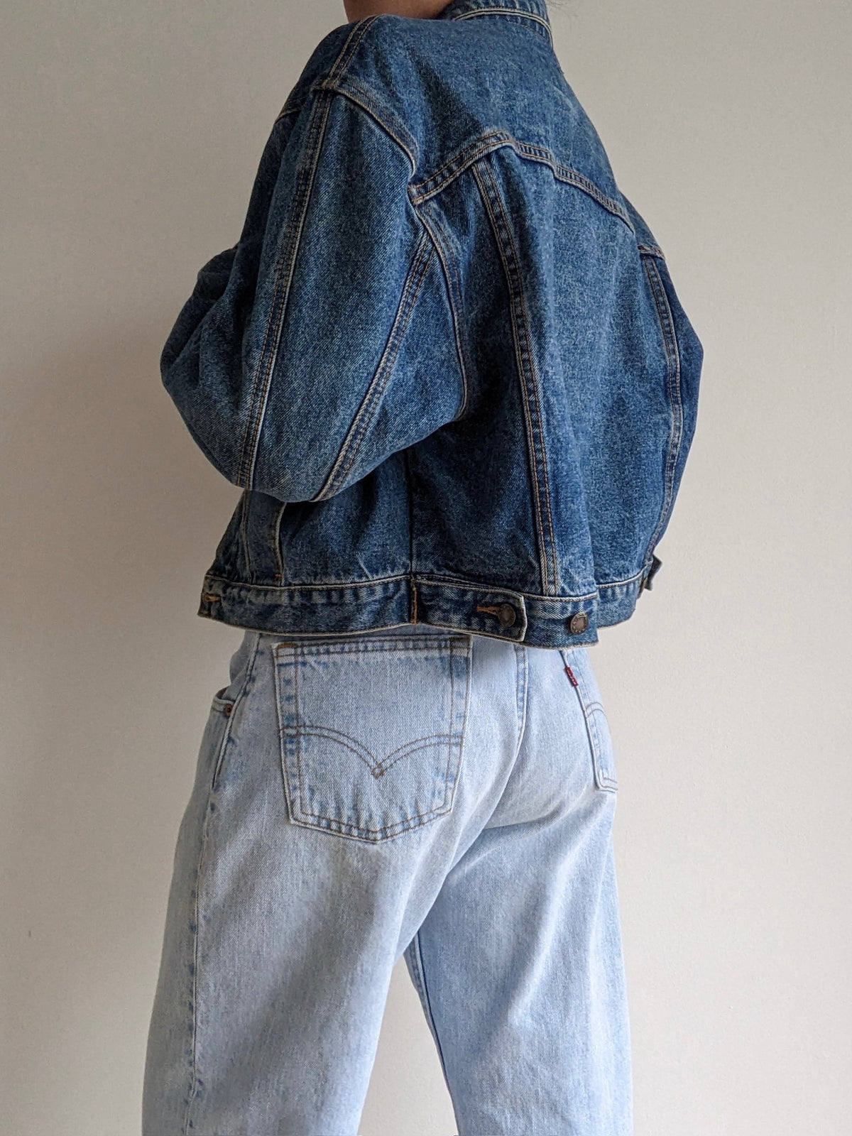 90s Gap Cropped Denim Jacket