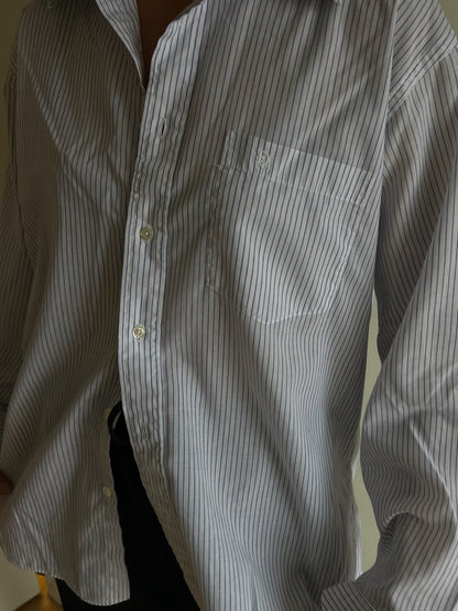 Vintage Christian Dior Pinstriped Button Down