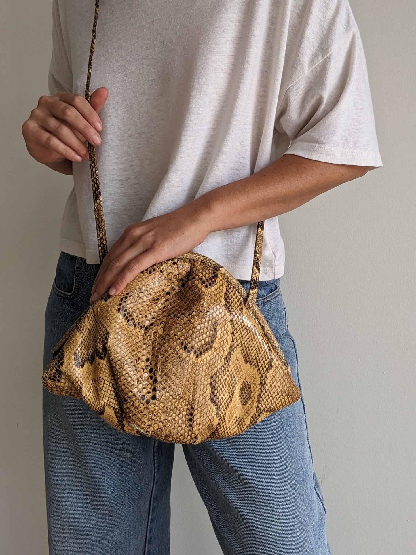Incredible Vintage Genuine Snakeskin Purse