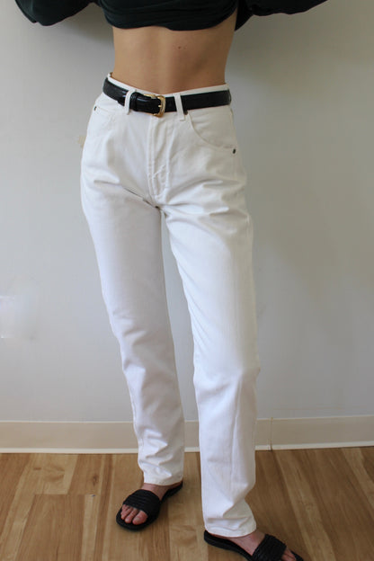 Vintage Deadstock Calvin Klein White Denim