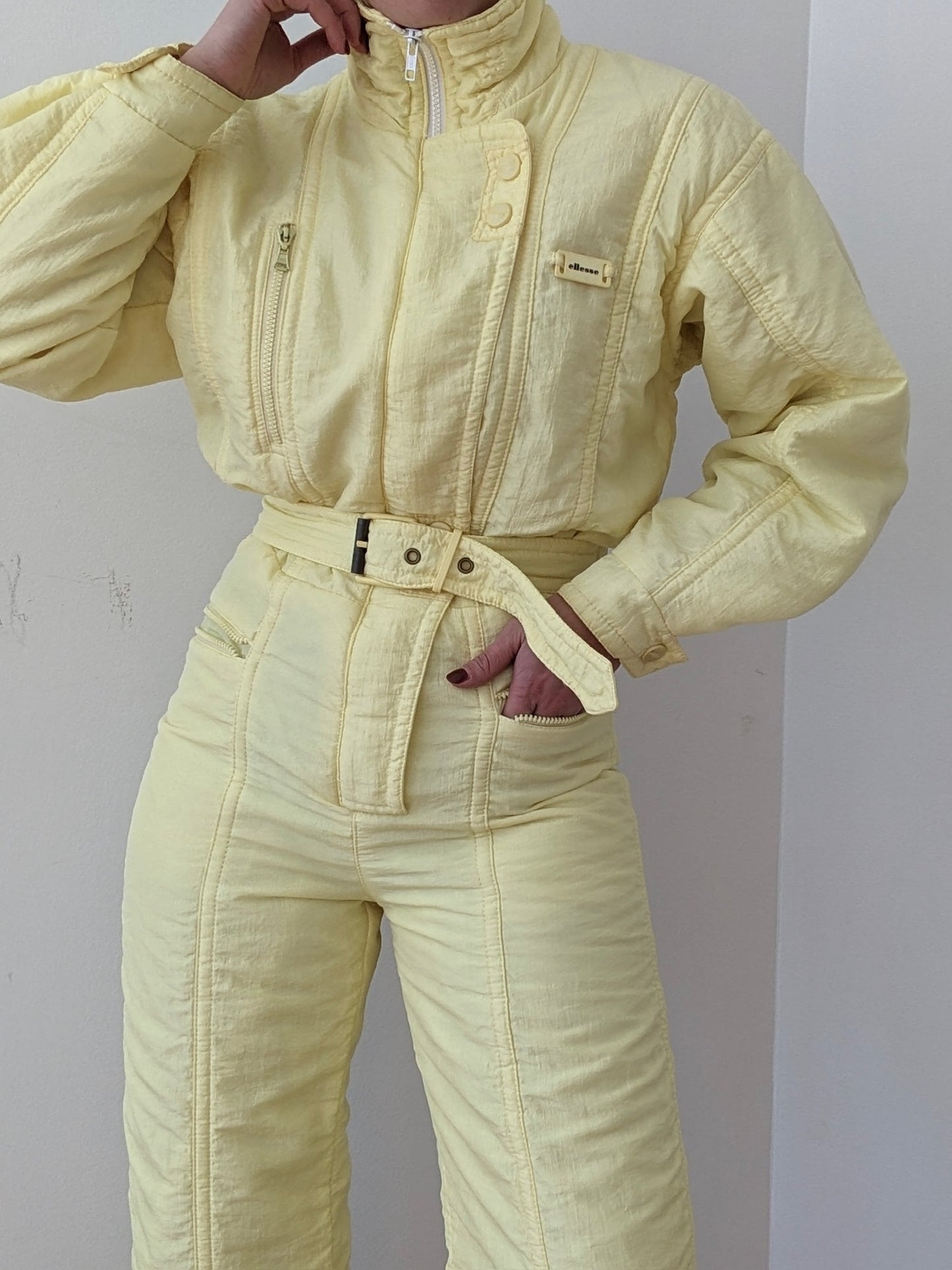 Amazing Vintage Ellesse Lemon Ski Suit