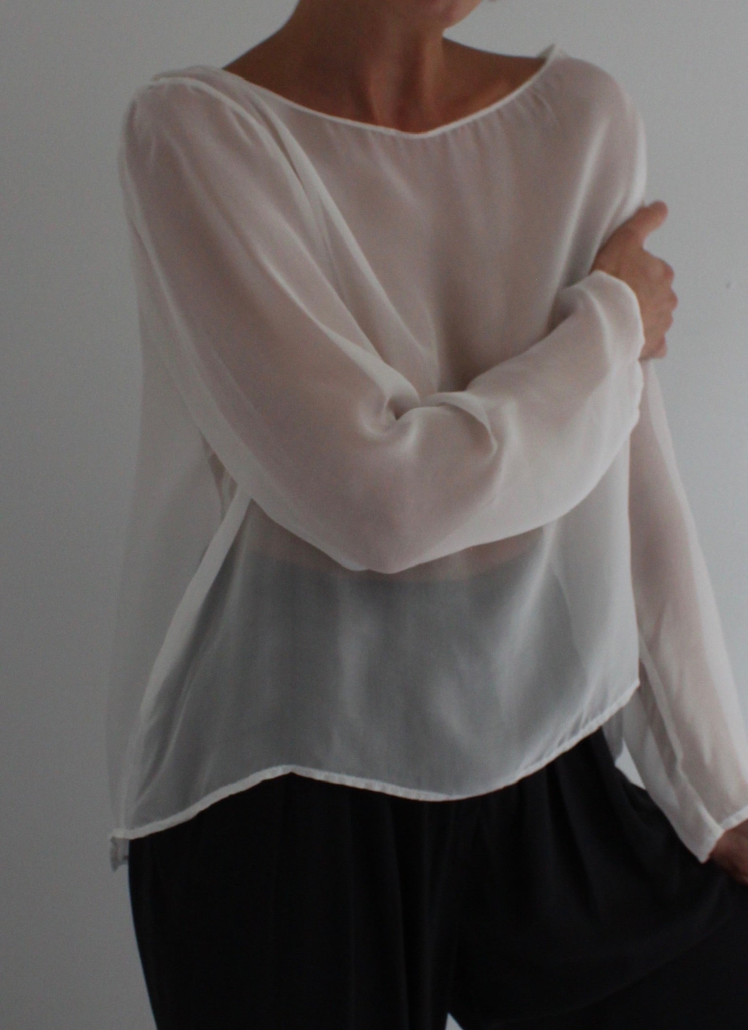 Esme Sheer Silk Blouse – NA NIN1