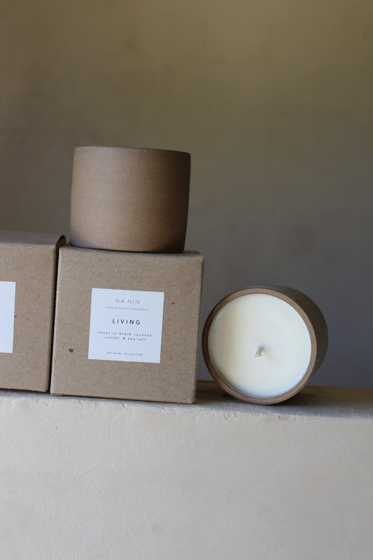 Living Candle / Available in White & Terracotta