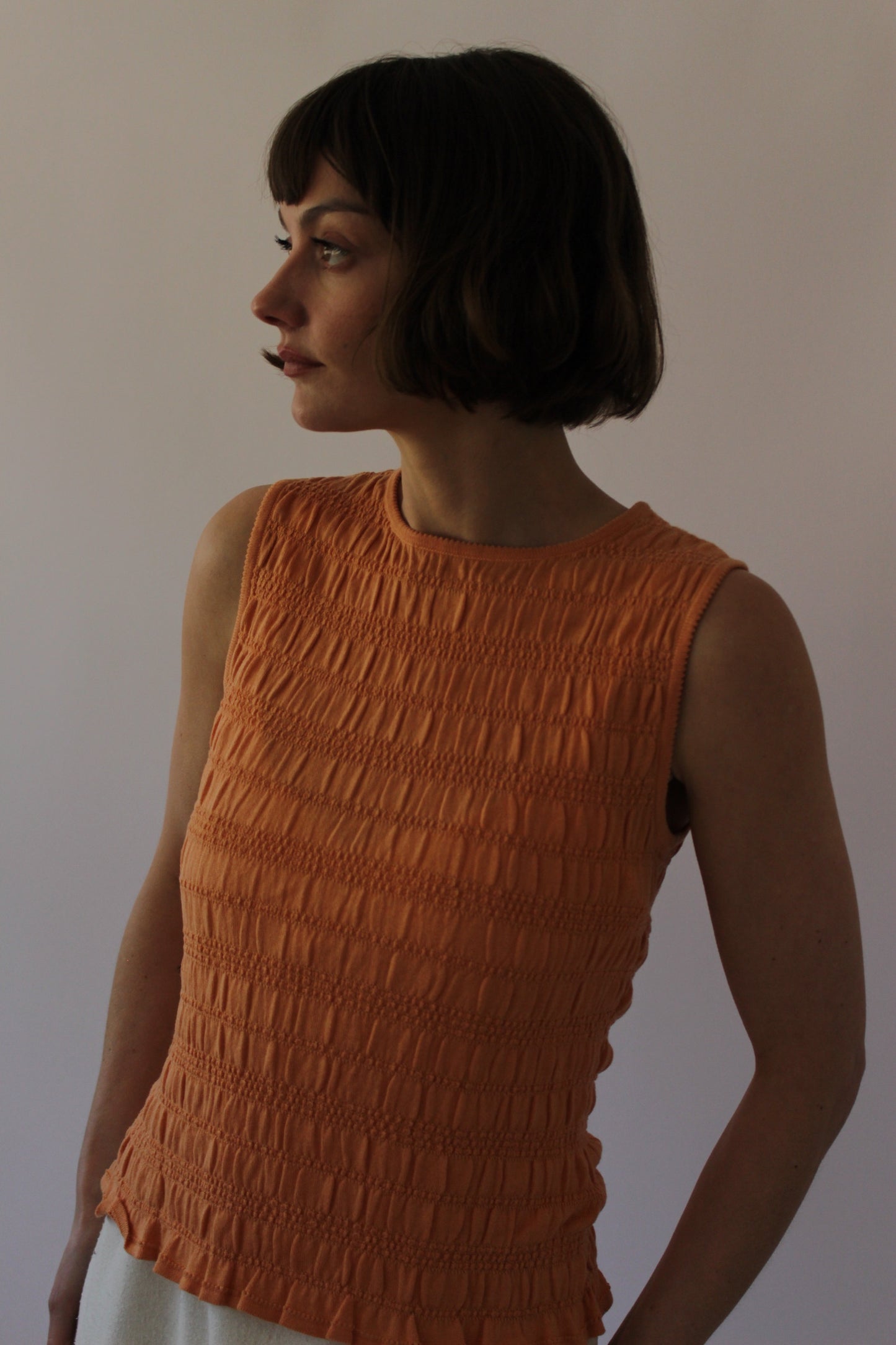 90s Shelli Segal Apricot Tank