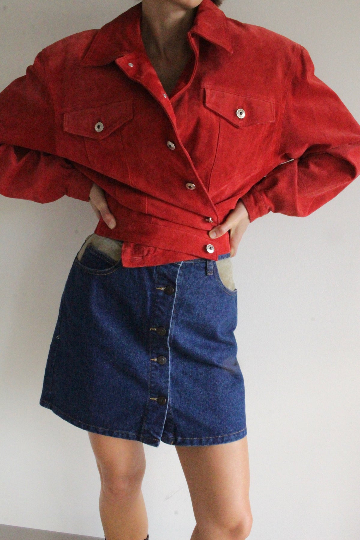 Vintage Cardinal Suede Jacket
