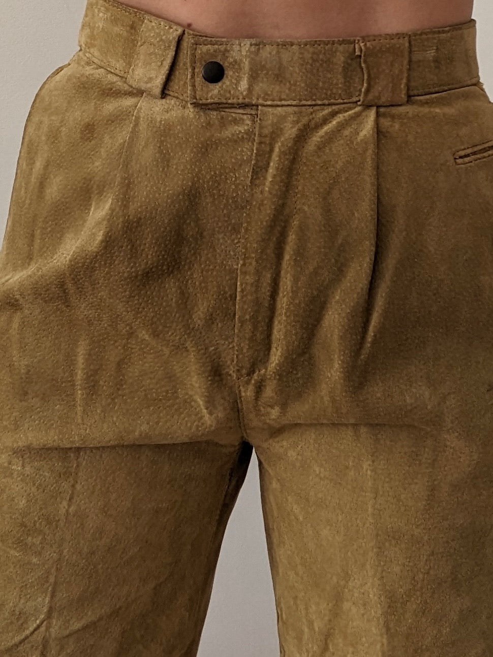 Favorite Vintage Biscotti Suede Trousers
