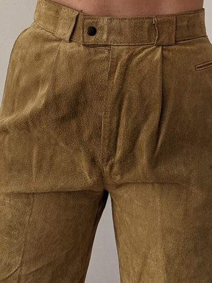 Favorite Vintage Biscotti Suede Trousers
