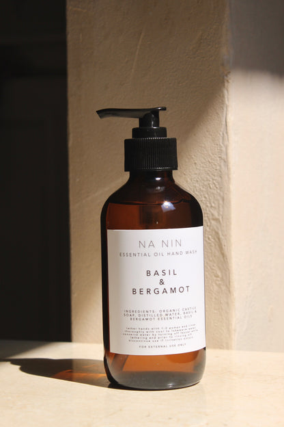 Basil & Bergamot Essential Oil Hand Wash