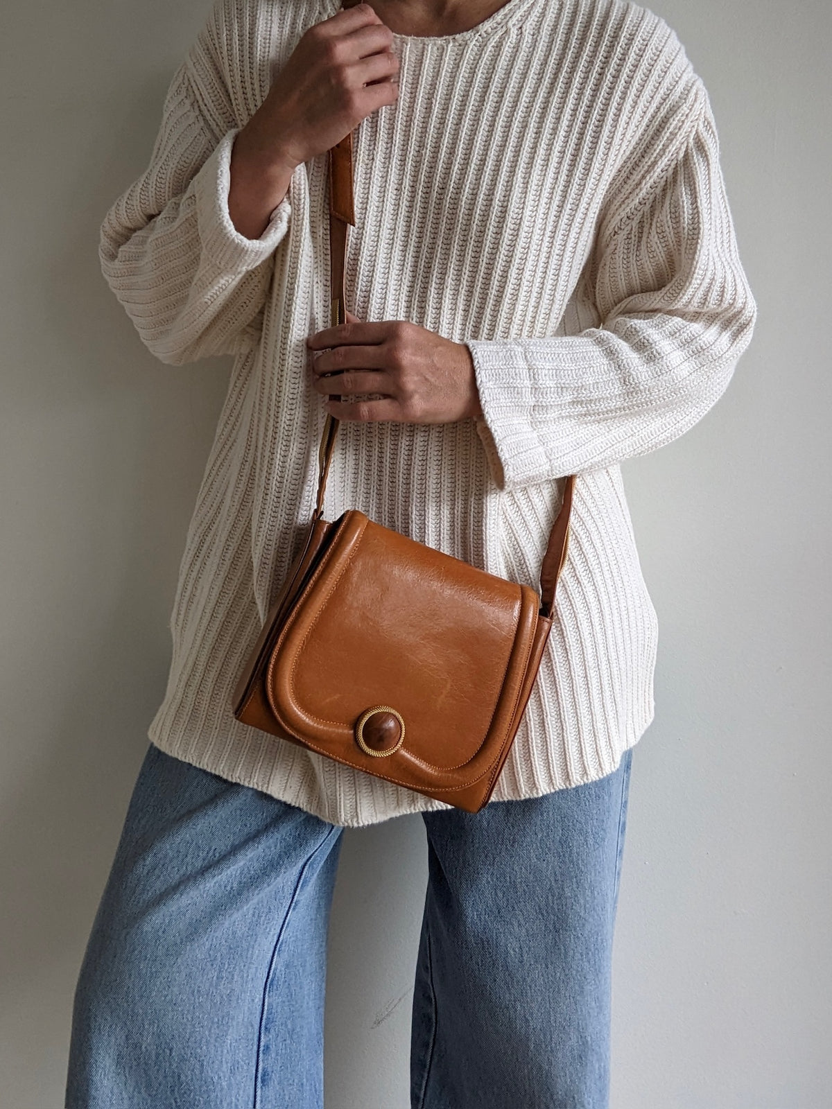 Amazing Vintage Honey Leather Purse