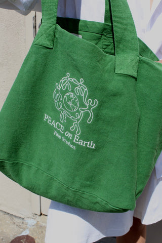 Palo Studios Peace People Tote / Available in Espresso and Veggie