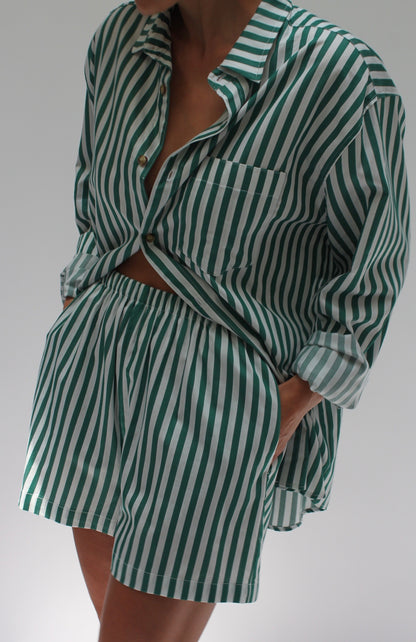 Arlo Striped Poplin Button Up