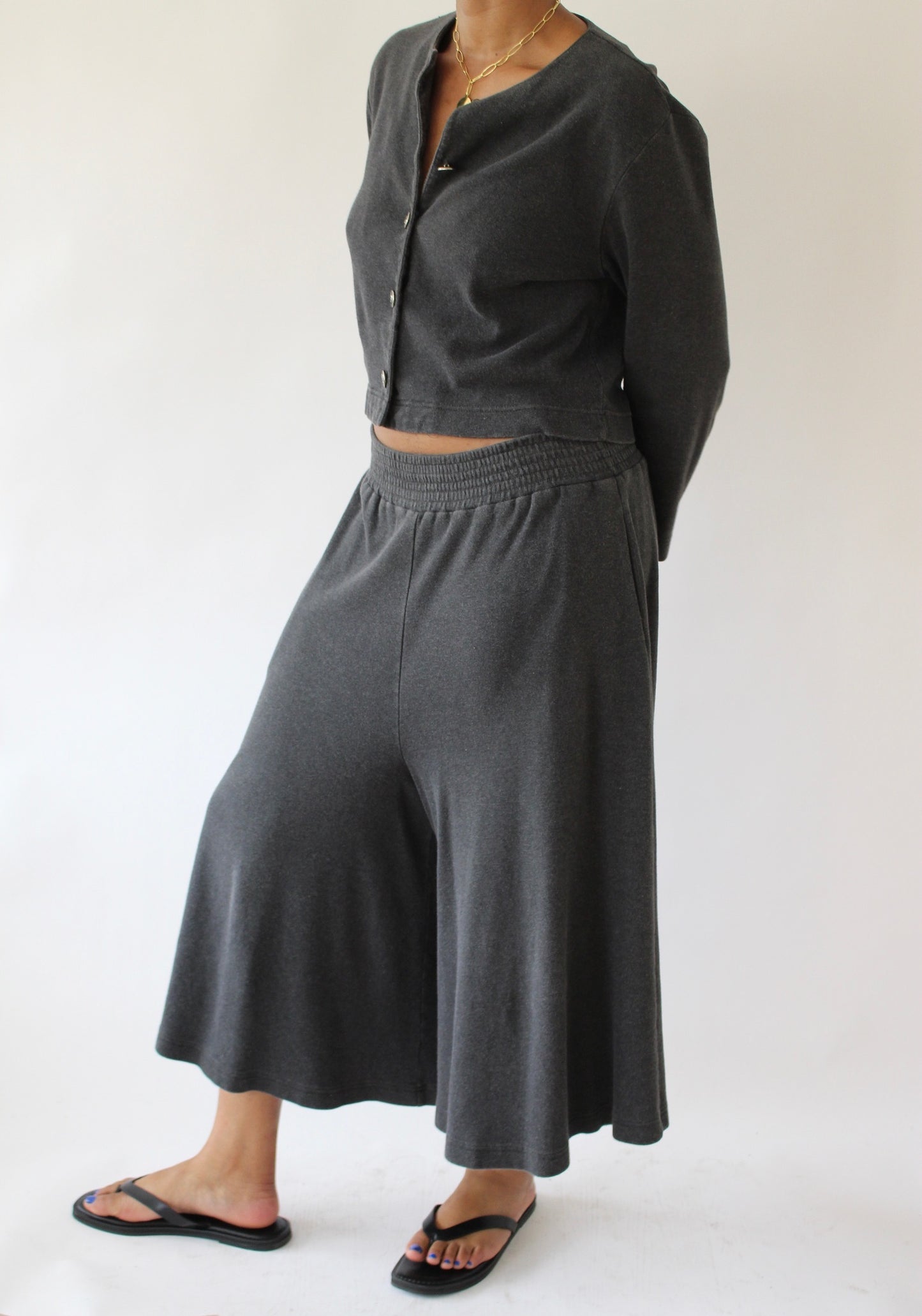 Vintage Slate Culotte Pant Set