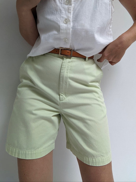 Vintage Avocado Cotton Shorts