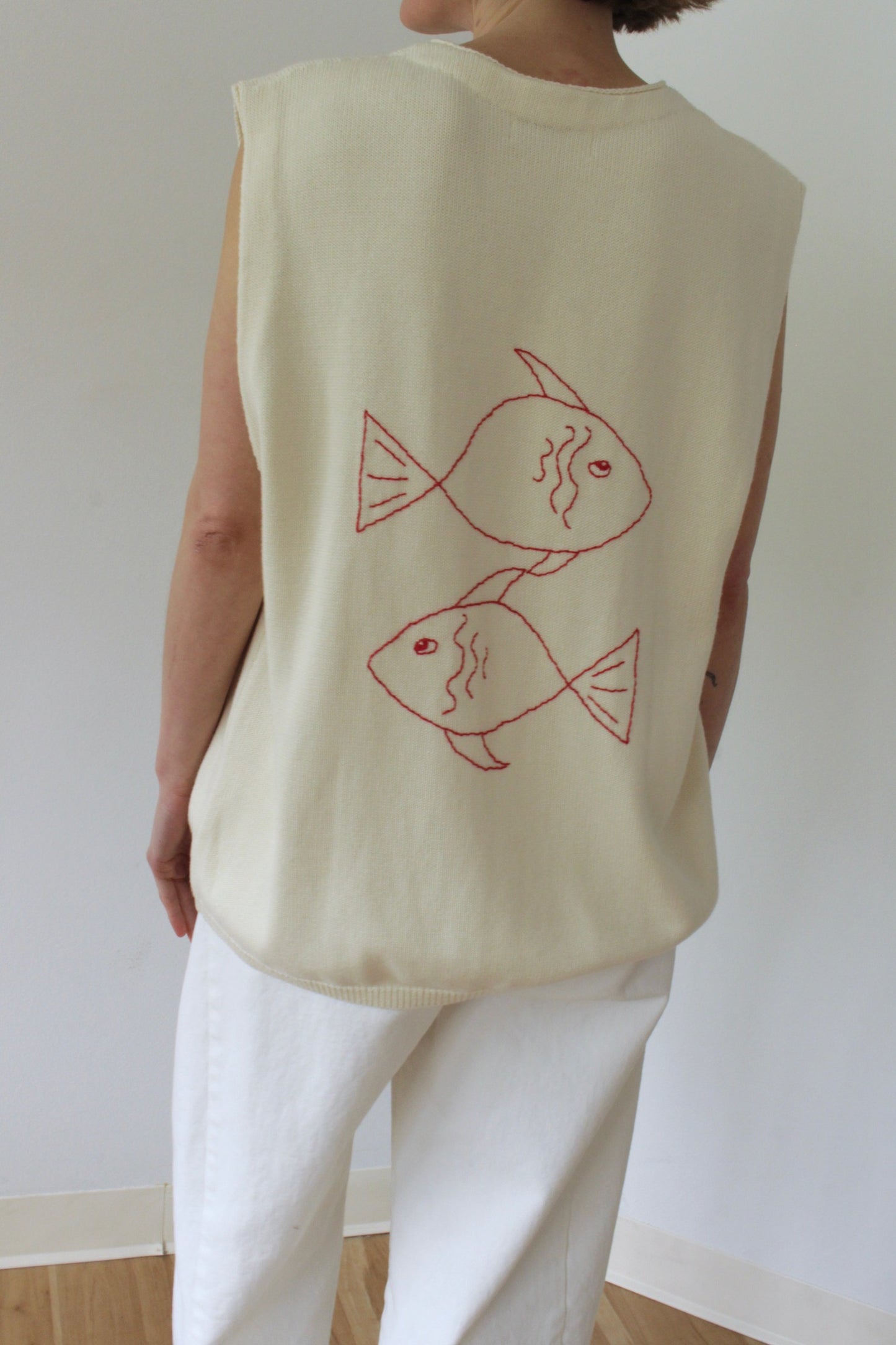 Wilson Embroidered Pima Cotton Vest